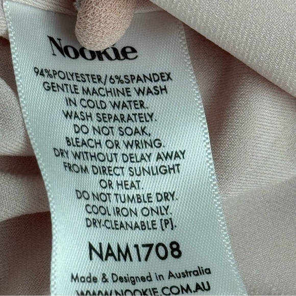 NWT‎ Nookie Women’s Pink Bodycon Cocktail Dress Sleeveless Halter - Picture 11 of 11